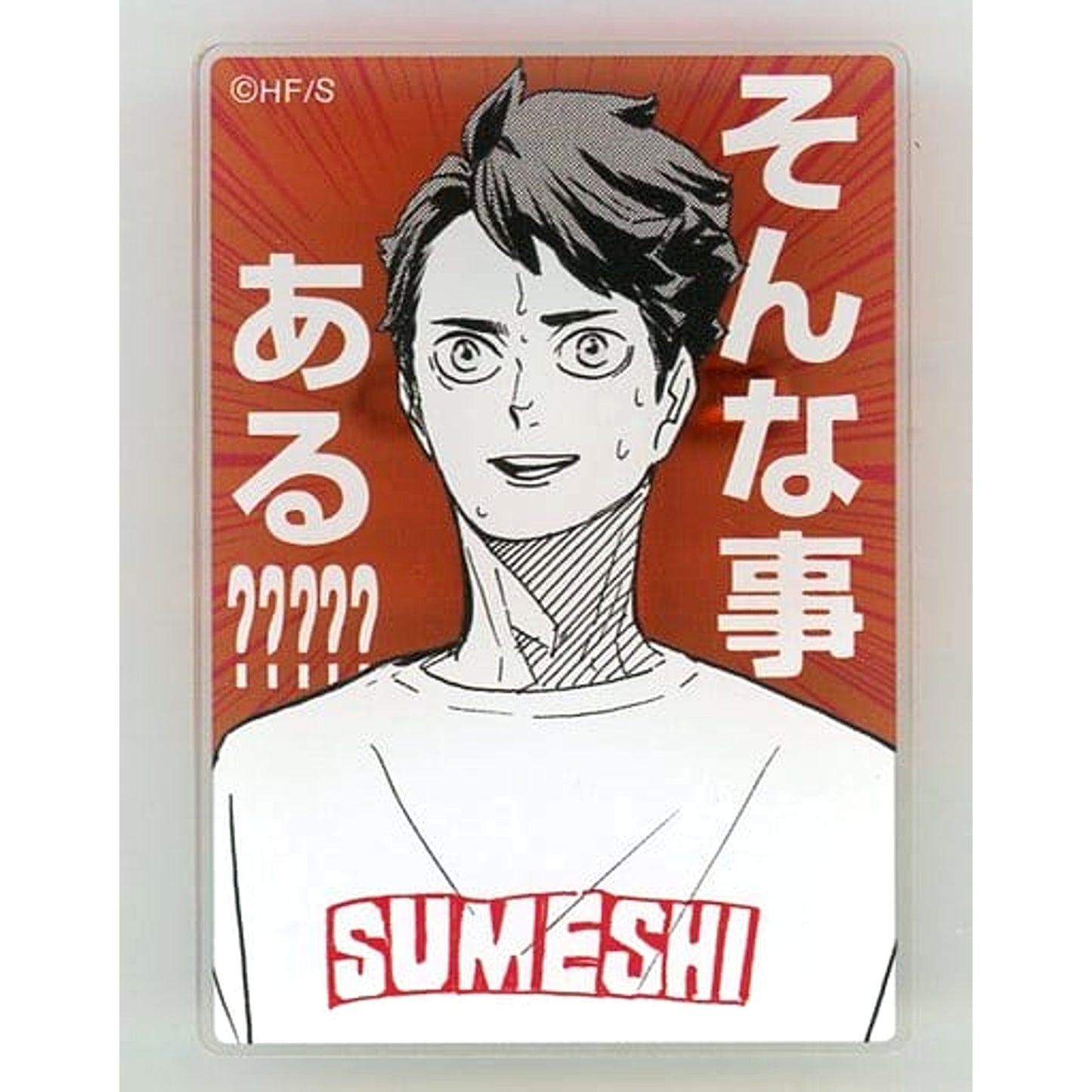 Toru Oikawa Sumeshi Haikyu!! Acrylic Badge [USED]