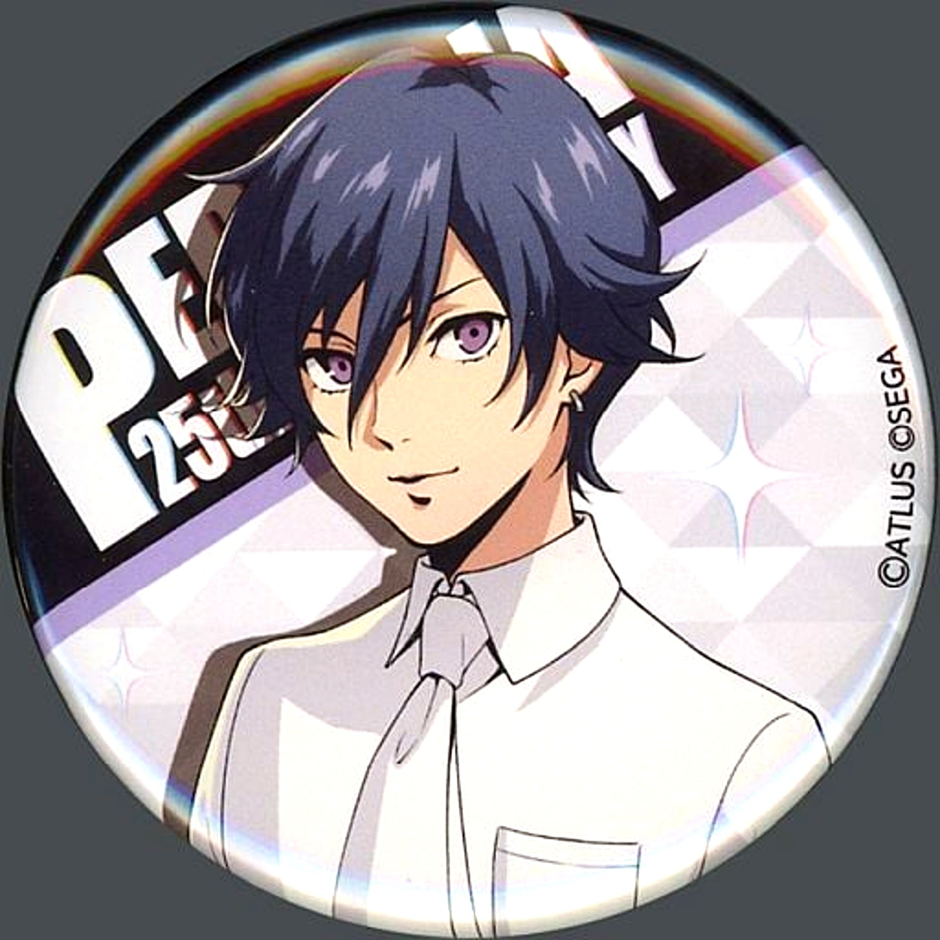 Protagonist Persona Button Sega Collabo Cafe 25th Anniversary Early [USED]