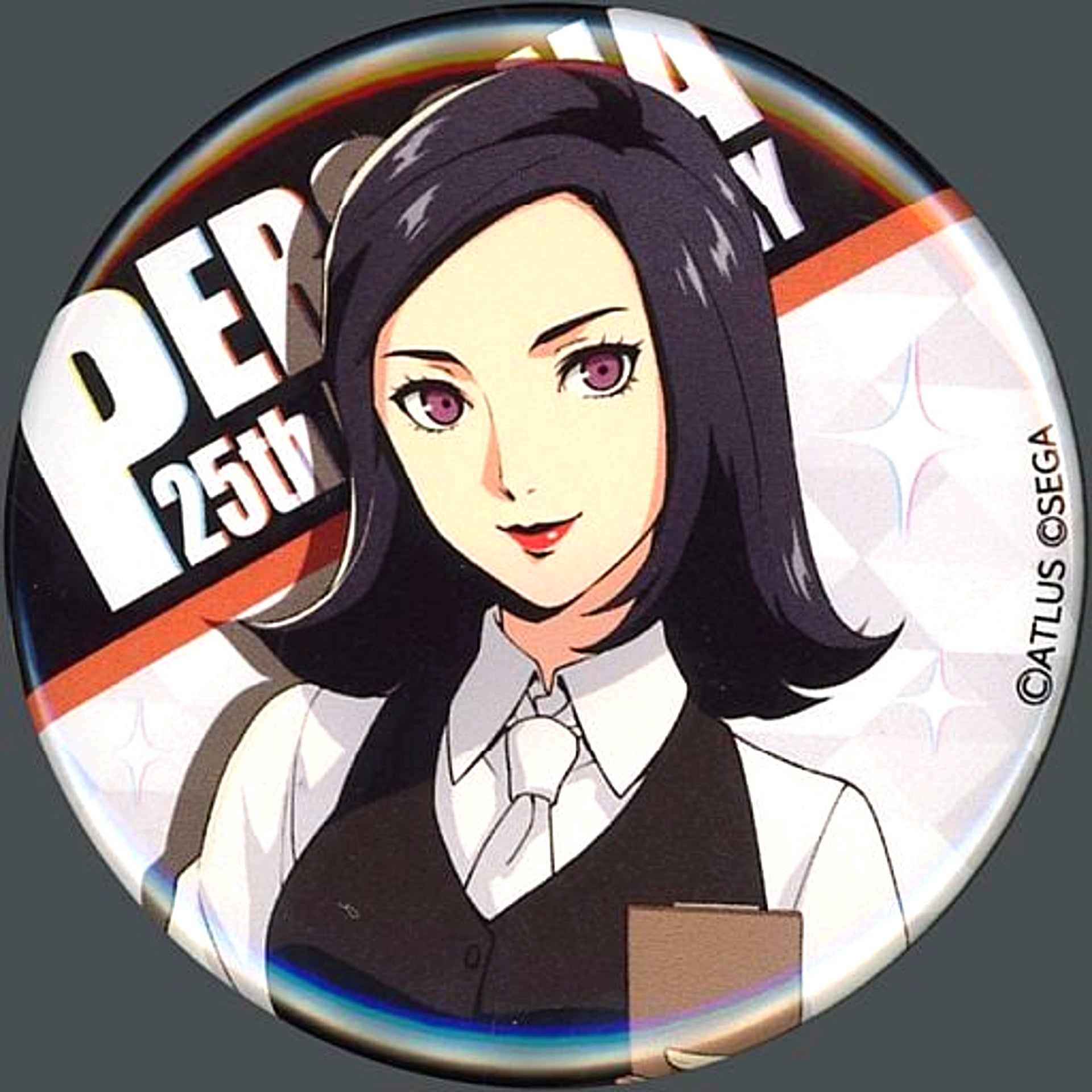 Protagonist Persona 2 Eternal Punishment Button Sega Collabo Cafe 25th Anniversary Early [USED]