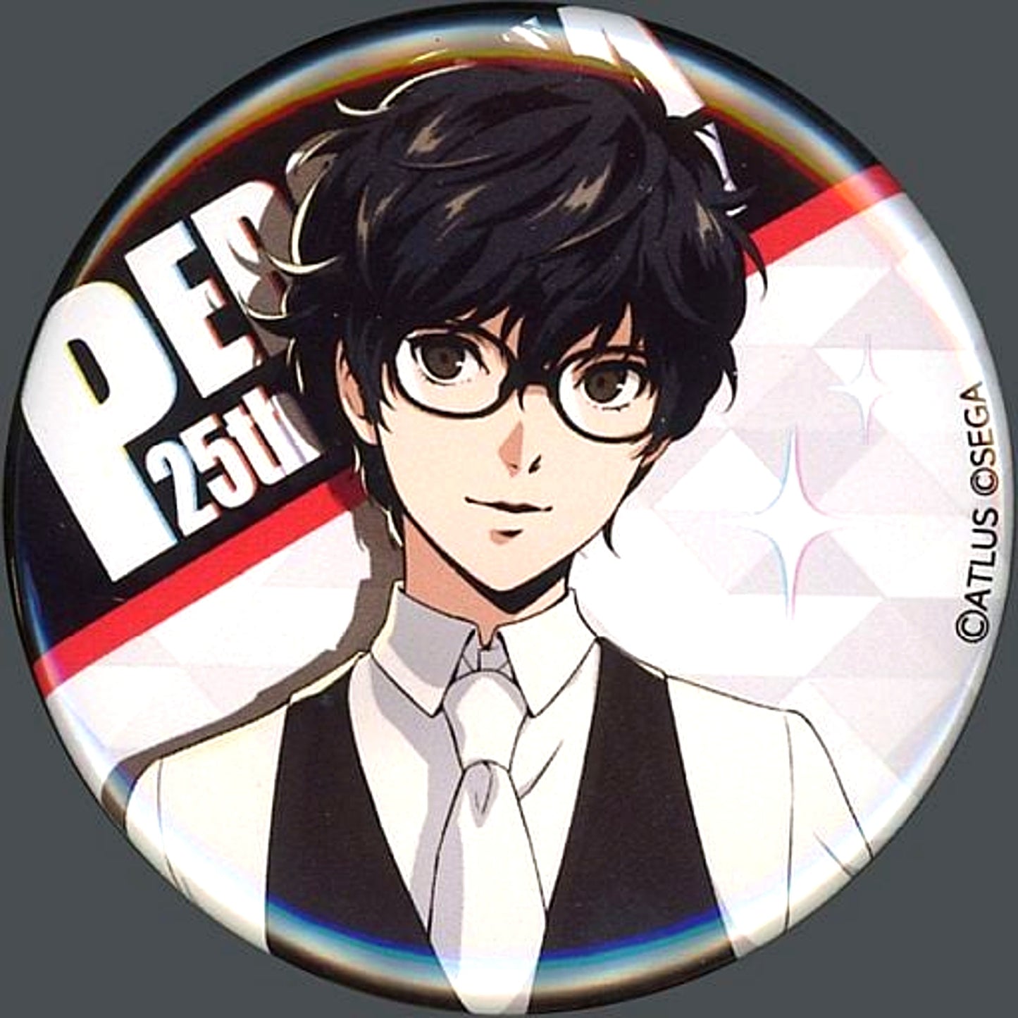 Protagonist Persona 5 Button Sega Collabo Cafe 25th Anniversary Early [USED]