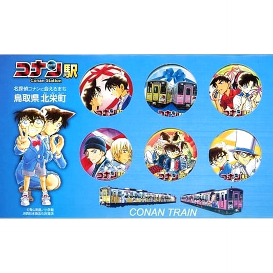 Detective Conan X Hokuei-cho Tourism Association Conan Conan Station Can Badge Set 2017 Buttons [USED]