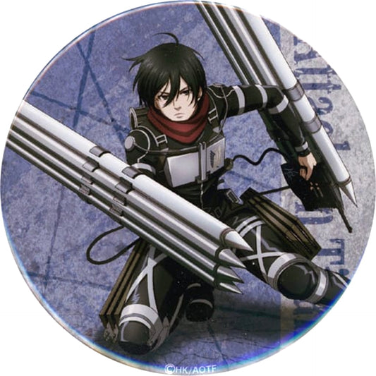 Attack on Titan Mikasa Ackerman Whole Body Waku Doki Kuji Attack On Titan BIG Can Badge Prize J Buttons [USED]