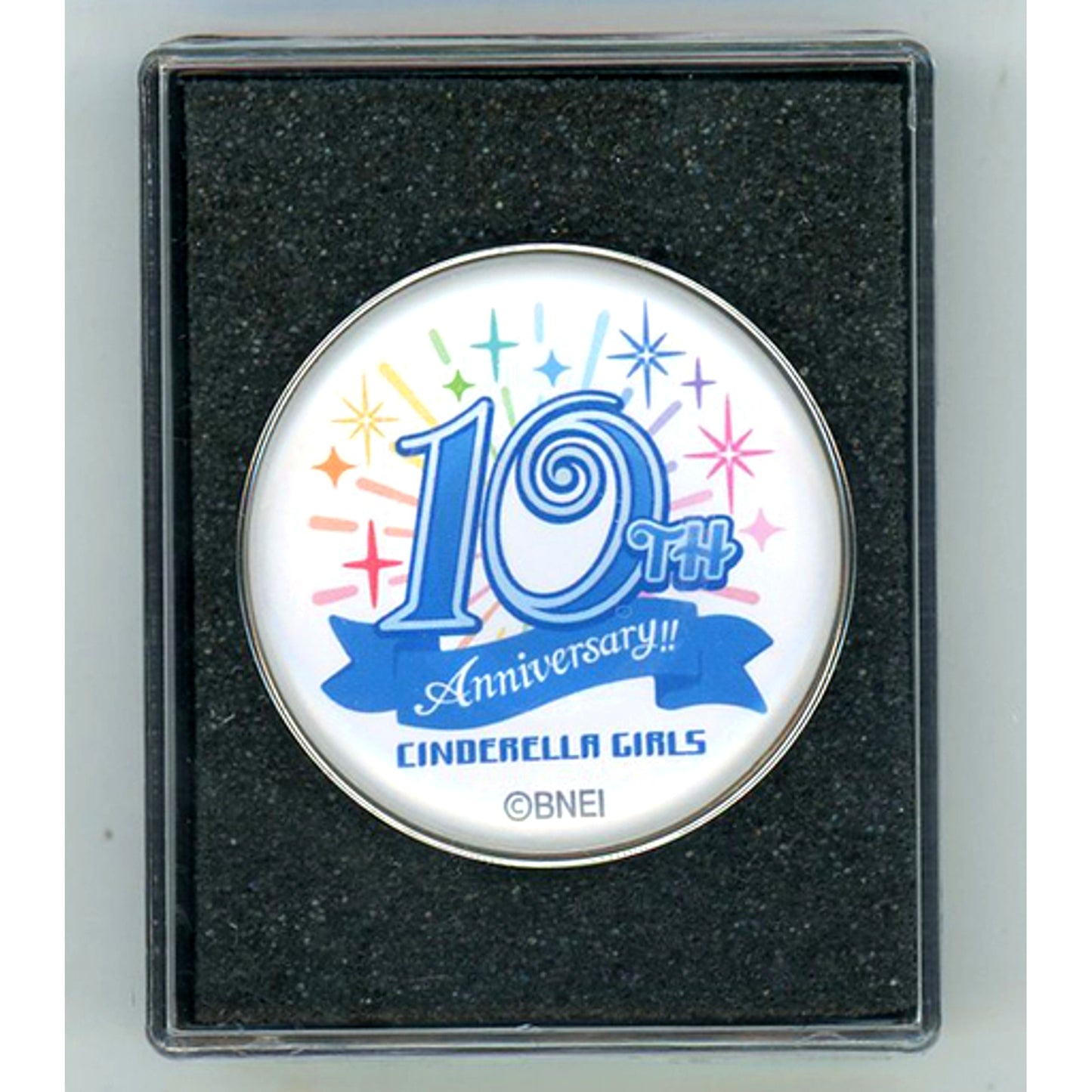 Official 10th Anniversary Logo Pin Badge The Idolmaster Cinderella Girls 10th Anniversary Costume Memories!!! [USED]