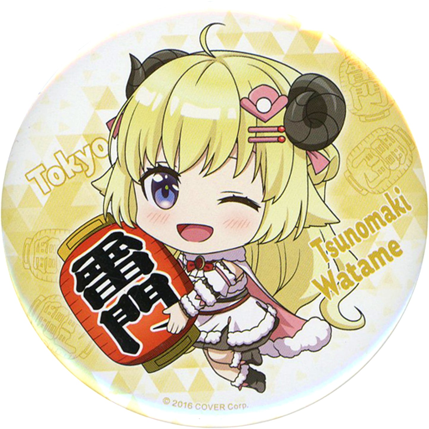 Tsunomaki Watame hololive Local Tokyo Kaminarimon Button Tokyo Limited [USED]