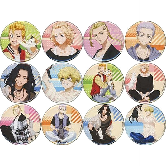Manjiro Sano & Others Tokyo Revengers All 12 Types Set Random Button with the Cat Ver. animate Limited [USED]