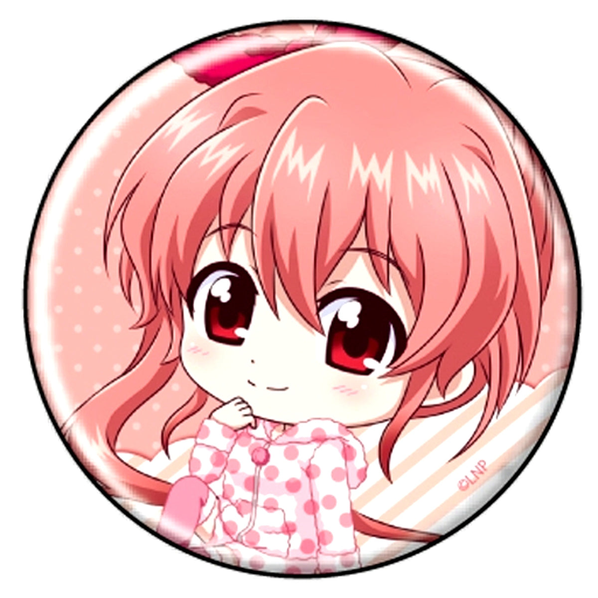 Iris Magical Girl Lyrical Nanoha Button 08 Pajama Ver. Mini Character [USED]