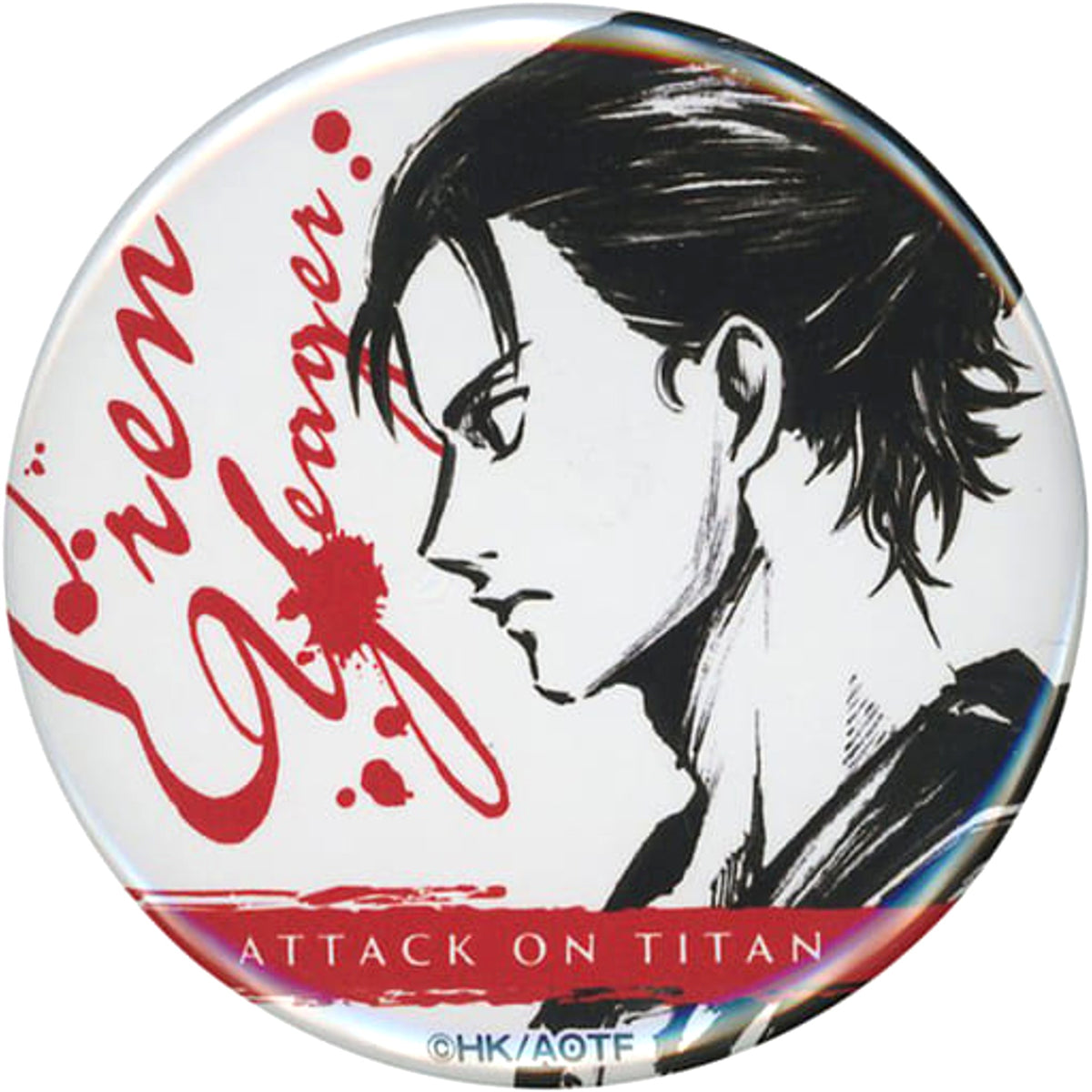 Attack on Titan The Final Season Ellen Yeager Ink Painting Newly Ink Painting Design Can Badge Pop Up Shop in Tsutaya Limited Buttons [USED]