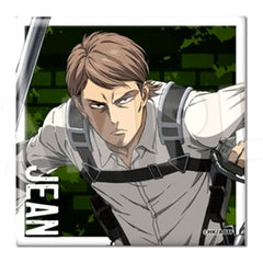 Attack on Titan The Final Season Jean Kirstein 4 Square Can Badge Buttons [USED]