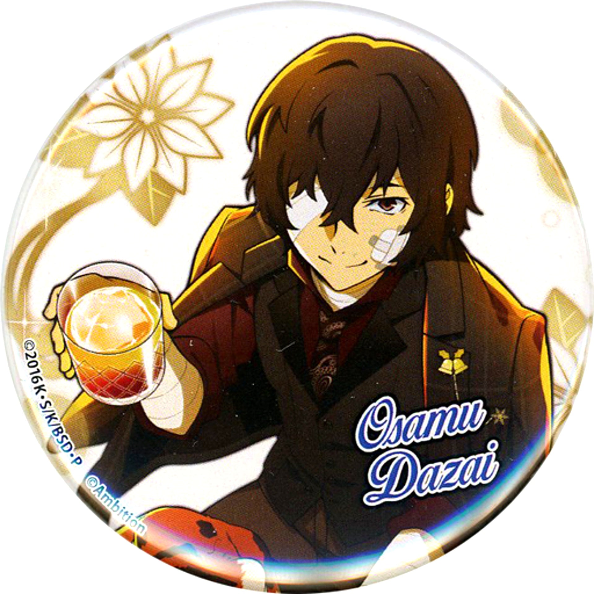 Osamu Dazai Nativity of the Light Bungo Stray Dogs Tales of the Lost x Collabo Cafe Honpo Normal Proportions Button A [USED]