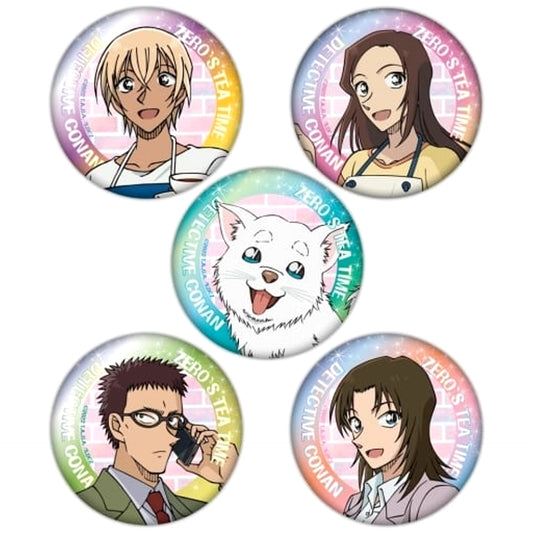 Rei Furuya & Others Detective Conan: Zero's Tea Time 5 Piece Set Button [USED]