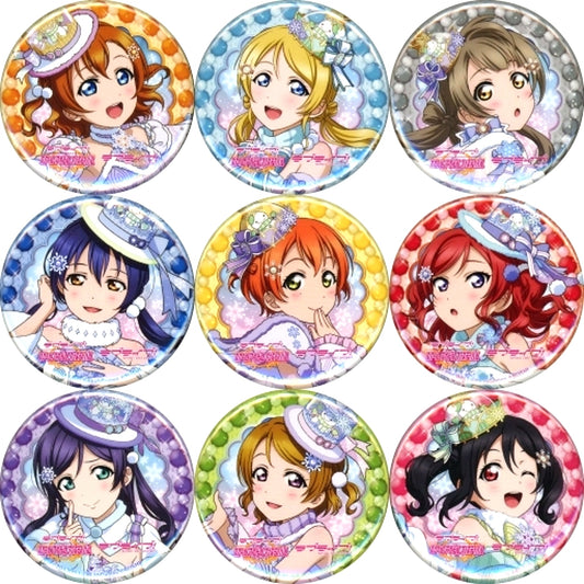 Set of 9 Love Live! Trading Button Air Comiket Ver. Air Comiket 2 Goods [USED]