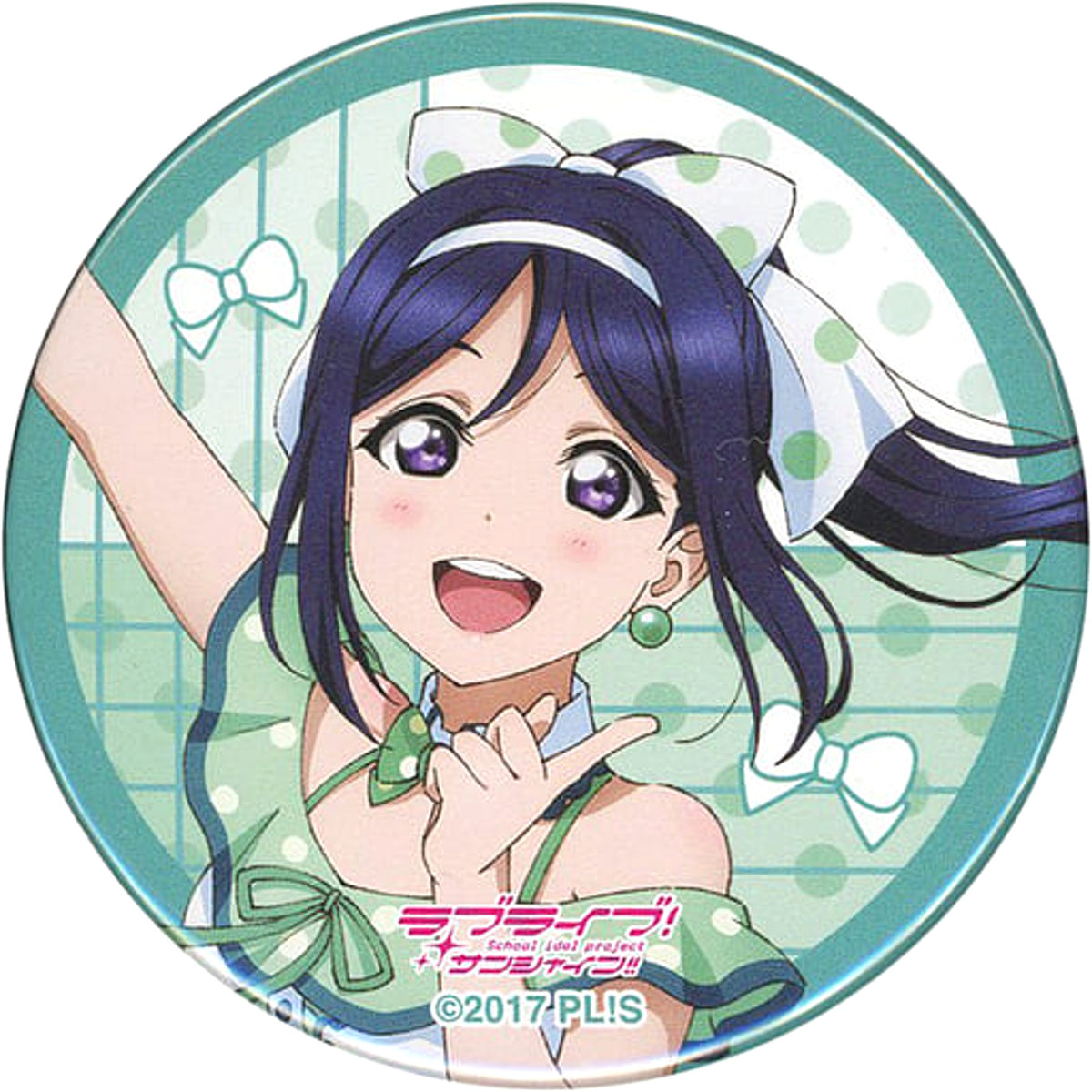 Love Live! Sunshine!! Kanan Matsuura Omoiyo Hitotsu ni Nare Trading Round Can Badge Vol.2 5th Anniversary Exhibition: Pieces of Aqours Limited Buttons [USED]