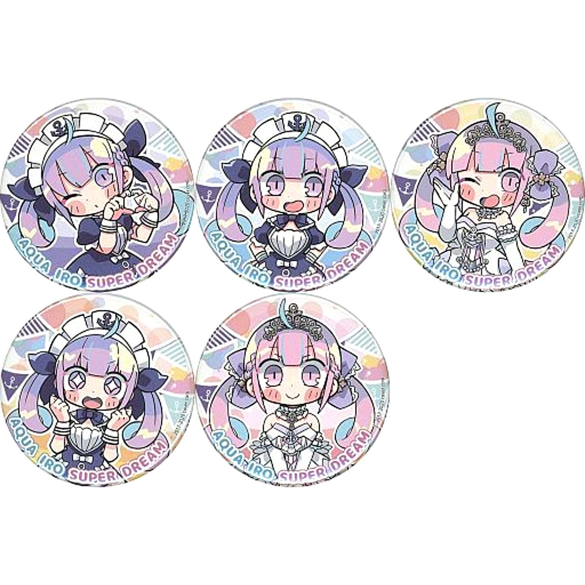 Full Set Minato Aqua Hololive Button Solo Live 2020 Aqua Iro Super Dream [USED]