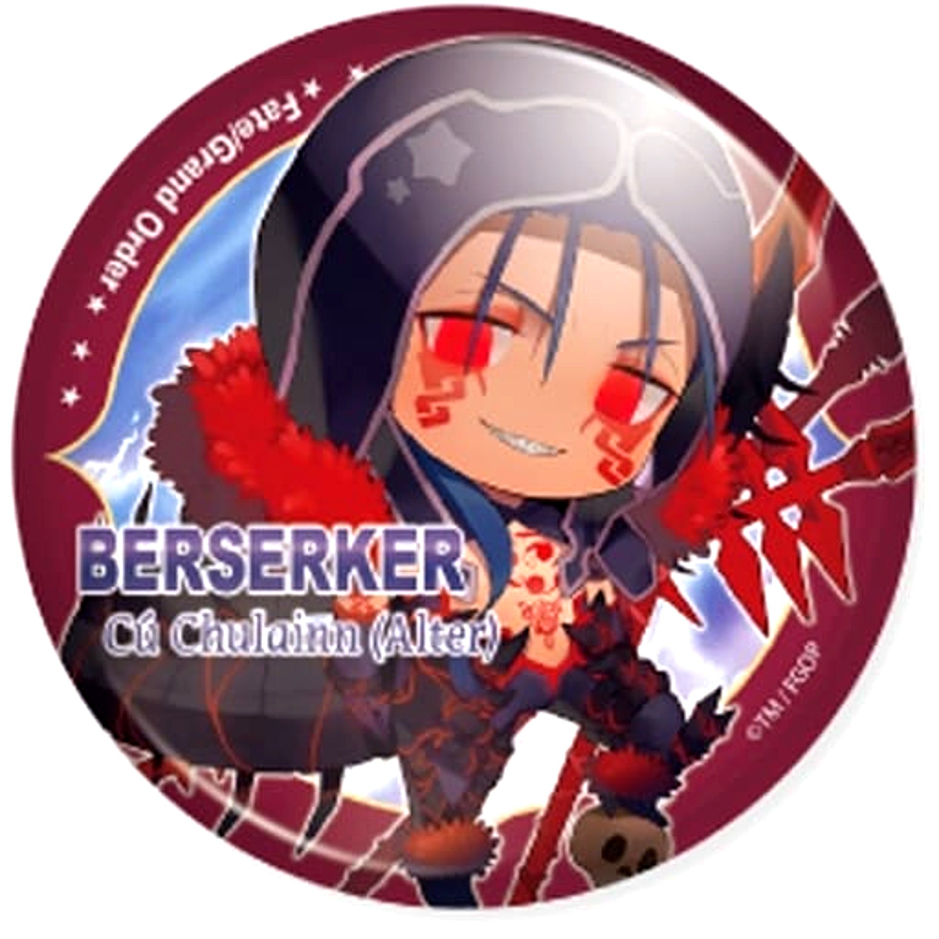 Fate/Grand Order Berserker Cu Chulainn Alter CharaToria Can Badge Vol.5 [USED]