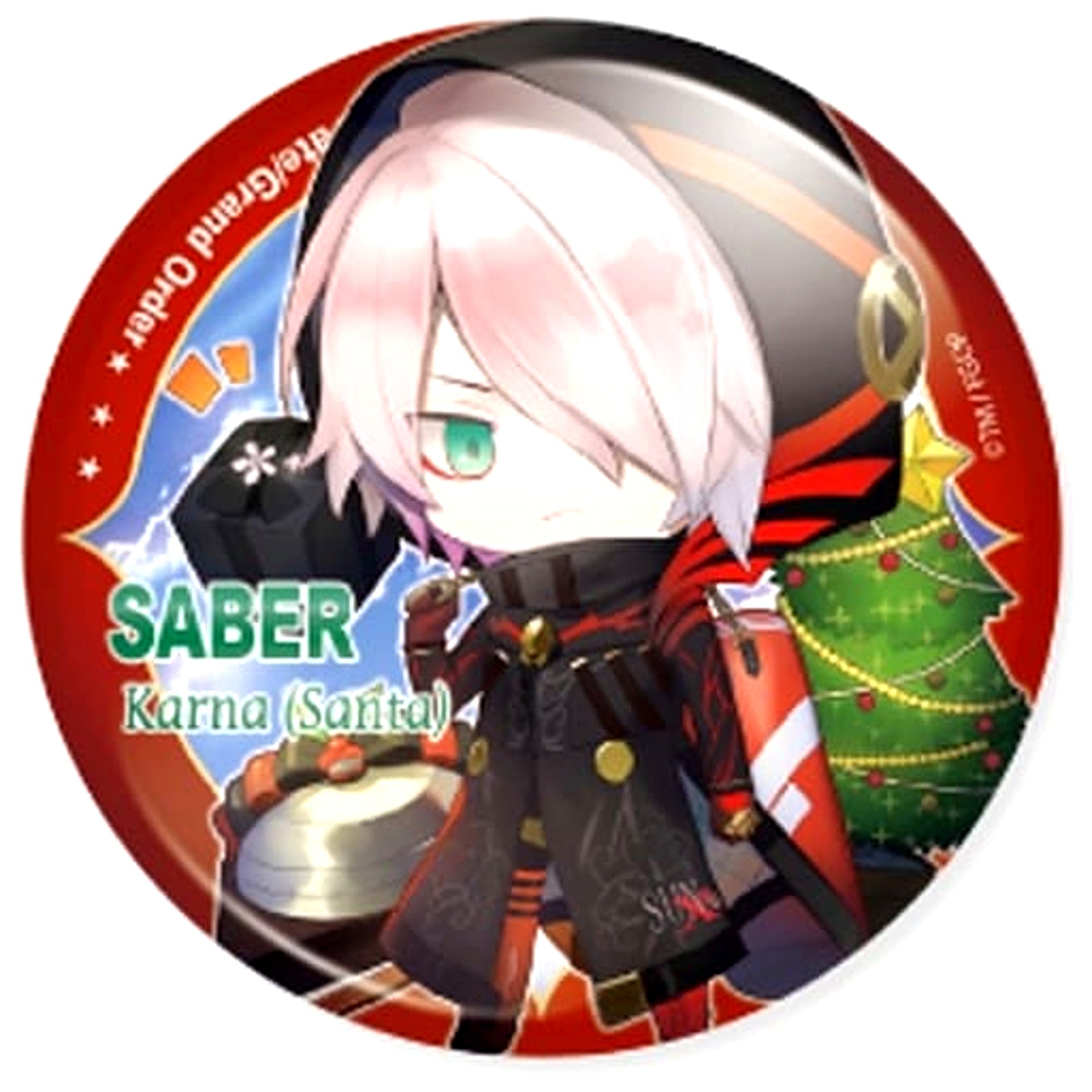 Fate/Grand Order Saber Karna Santa CharaToria Can Badge Vol.5 [USED]