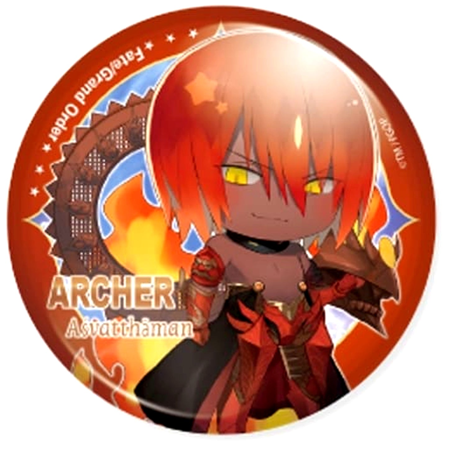 Fate/Grand Order Archer Ashvatthaman CharaToria Can Badge Vol.5 [USED]