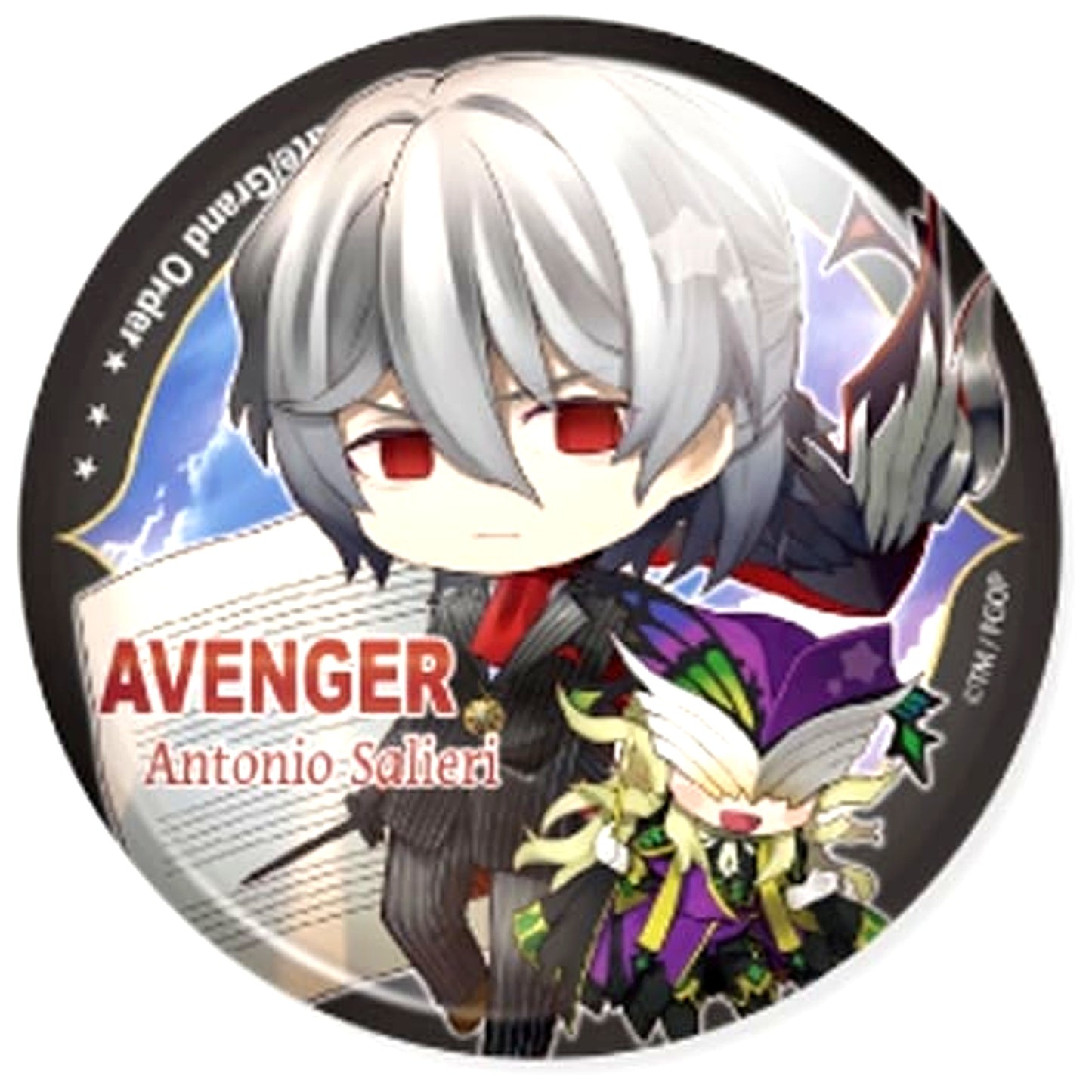 Fate/Grand Order Avenger Antonio Salieri CharaToria Can Badge Vol.6 [USED]