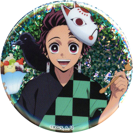 Tanjiro Kamado Close-up Demon Slayer: Kimetsu no Yaiba Matsuri Biyori Trading 56mm Button [USED]