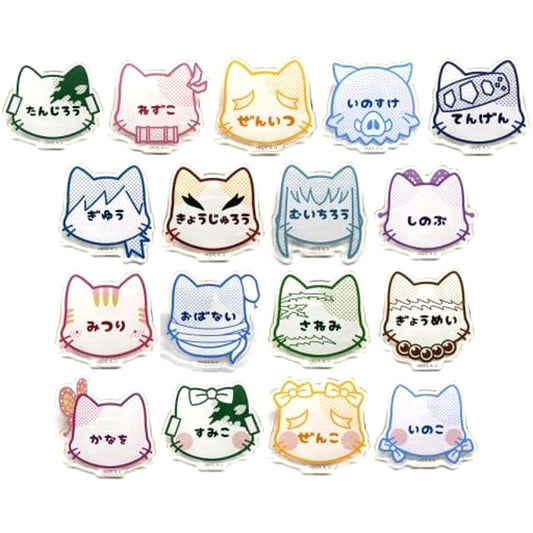 Tanjiro Kamado & Others Demon Slayer: Kimetsu no Yaiba All 17 Types Set Name Badge Matsuri Biyori Limited [USED]