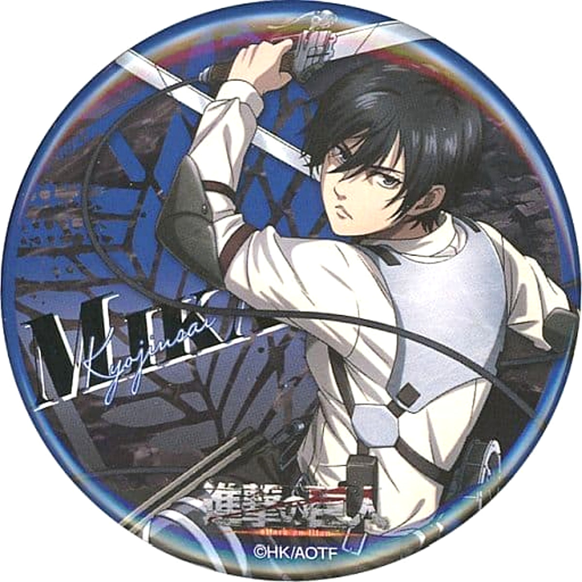 Attack on Titan Mikasa Ackerman Newly Drawn Character Can Badge cookpadLive Cafe Giant Festival Vol.3 Limited Buttons [USED]