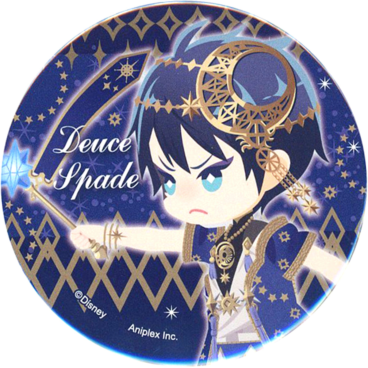 Deuce Spade Disney Twisted Wonderland Exhibition The World Born from Villains Button Collection [USED]