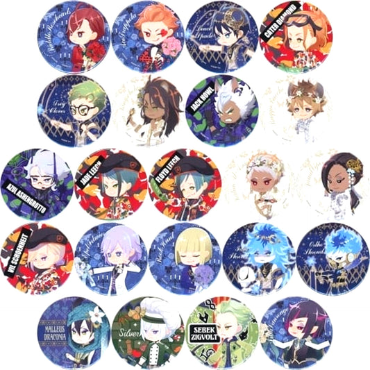 Set of 22 Disney Twisted-Wonderland Button Collection Exhibition The World Born from Villains [USED]