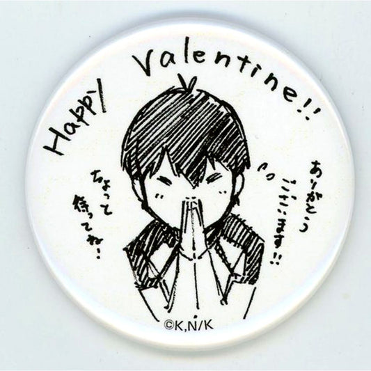 Yoichi Isagi Blue Lock x PRINCESS CAFE Atari-tsuki Can Badge Kuji Valentine Button [USED]