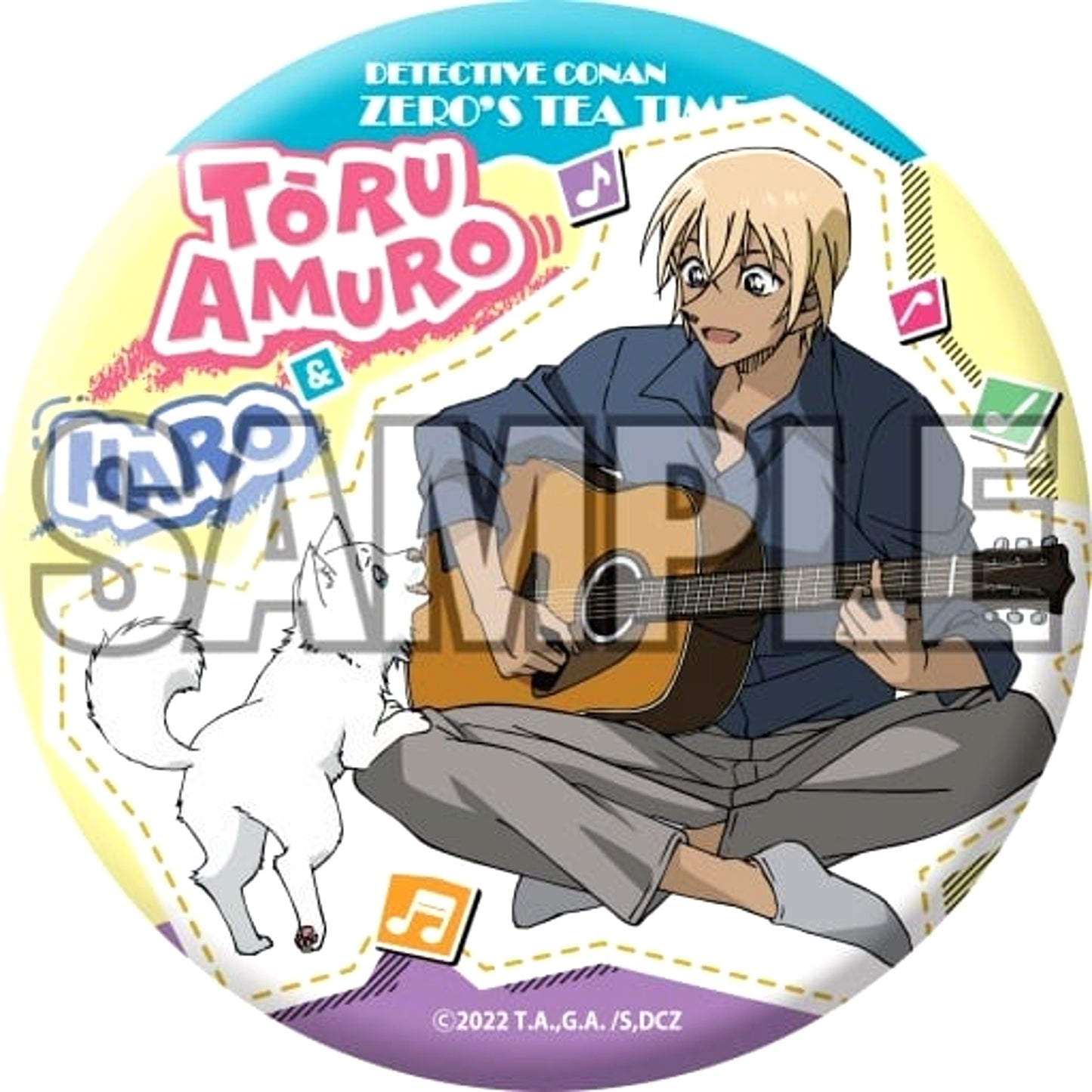 Detective Conan: Zero's Tea Time Toru Amuro Halo Little Big Can Badge Buttons [USED]