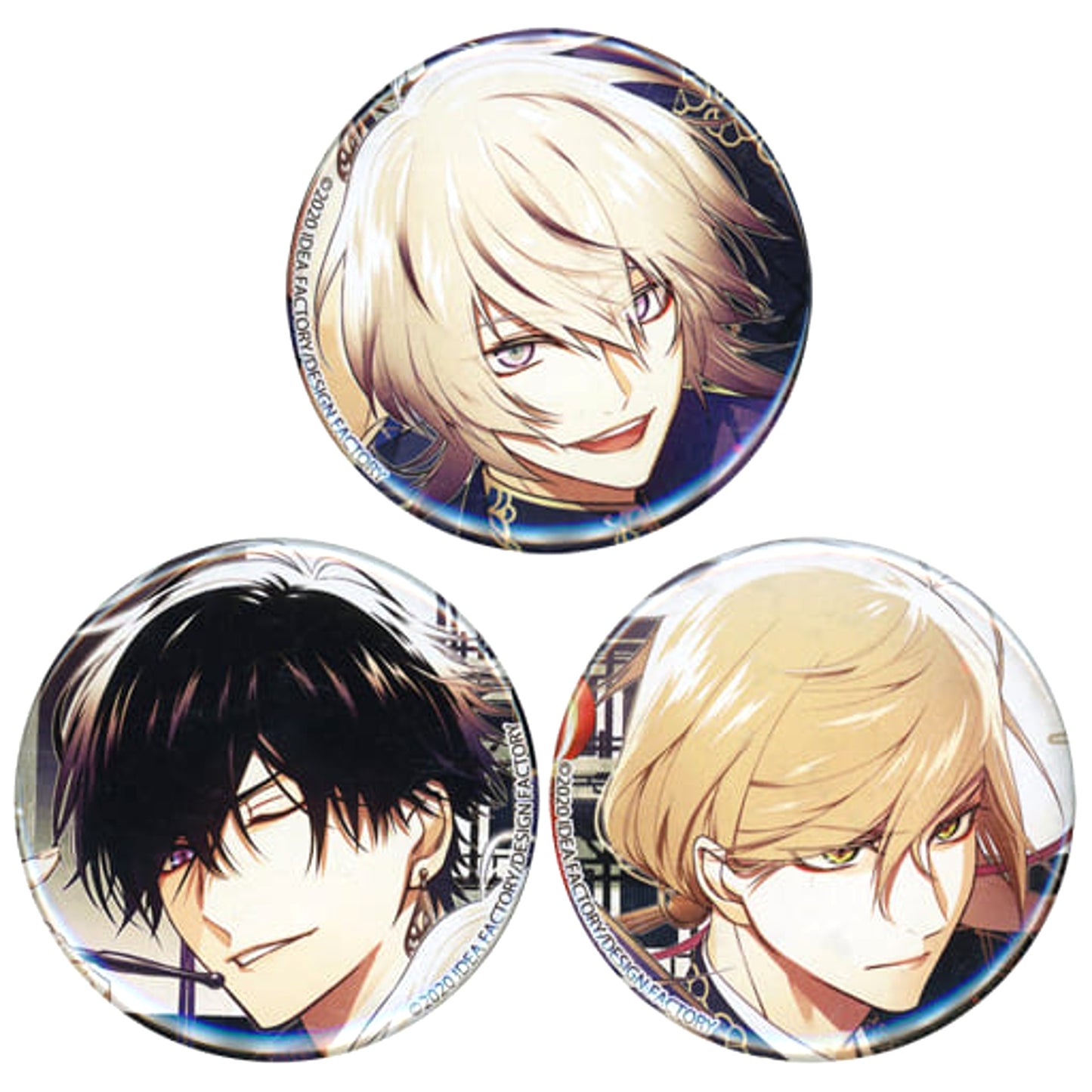 Collar x Malice for Nintendo Switch Aiji Yanagi Kei Okazaki Kageyuki Shiraishi Newly Drawn Can Badge animate Limited Switch Software Bundled Benefits Set of 3 Buttons [USED]