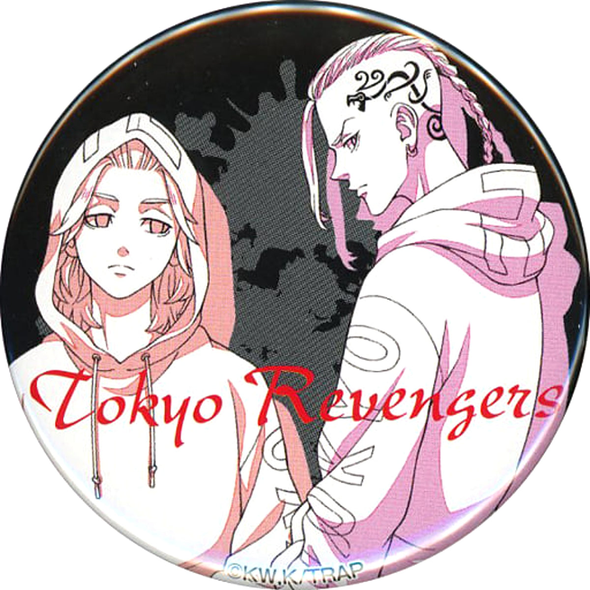 Tokyo Revengers Manjiro Sano Ken Ryuguji Can Badge Chocolate Buttons [USED]