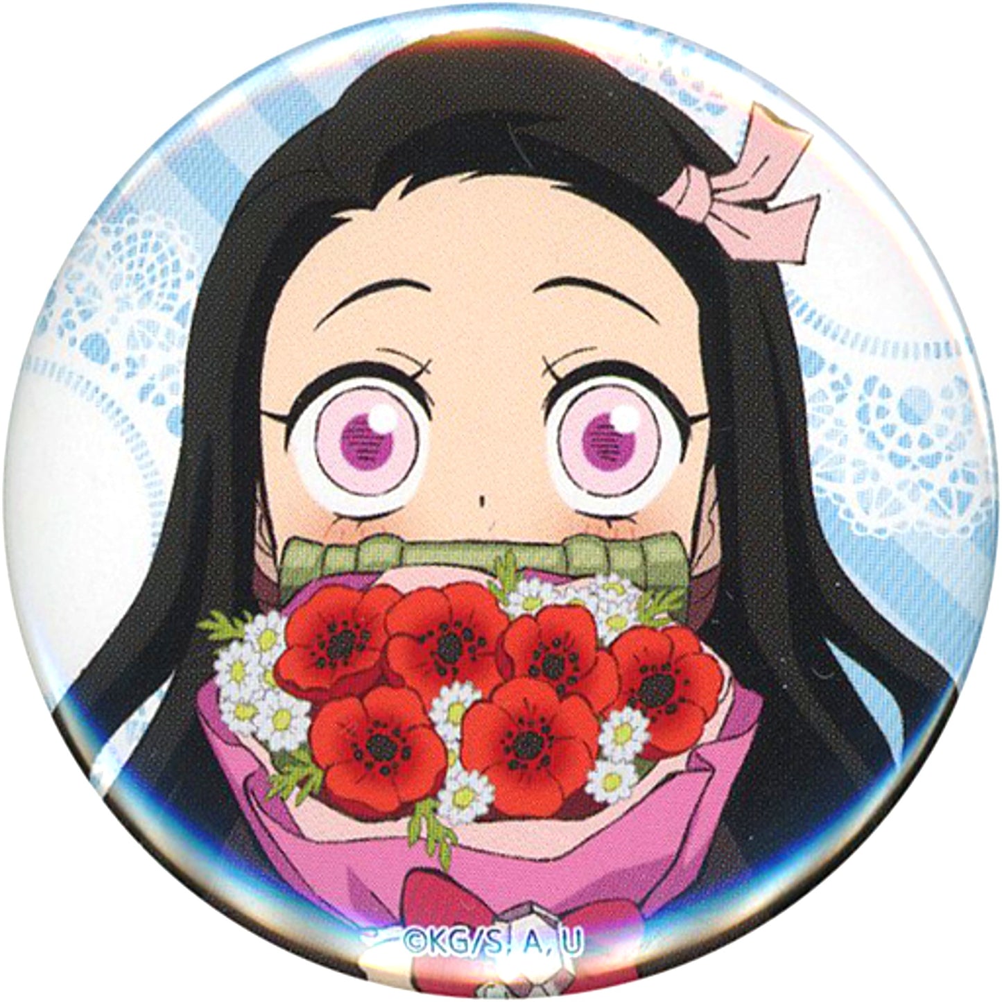 Nezuko Kamado Demon Slayer ufotable Cafe Machi Asobi Cafe White Day Event 2022 Random Button [USED]