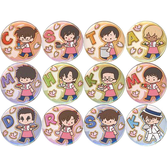 Set of 12 Detective Conan Cafe 2022 Button [USED]