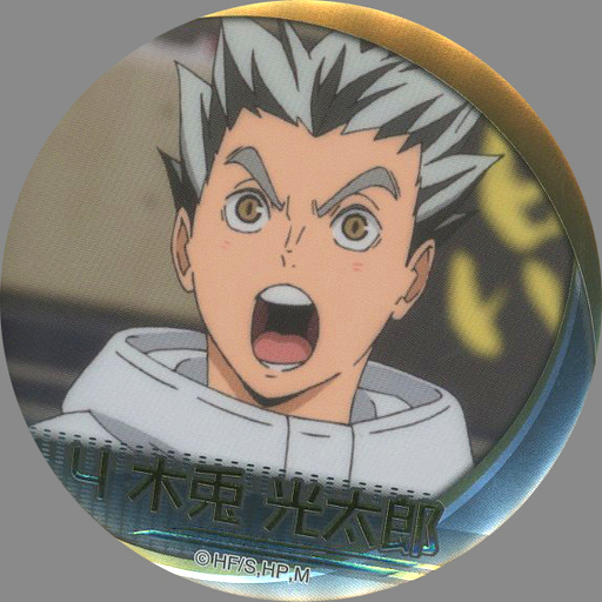 Kotaro Bokuto Haikyu!! Famous Scene Button Fukurodani Ver. Jersey Front Jump Shop Limited [USED]