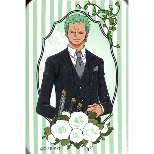 Roronoa Zoro One Piece Trading Square Button Wedding Ver. [USED]