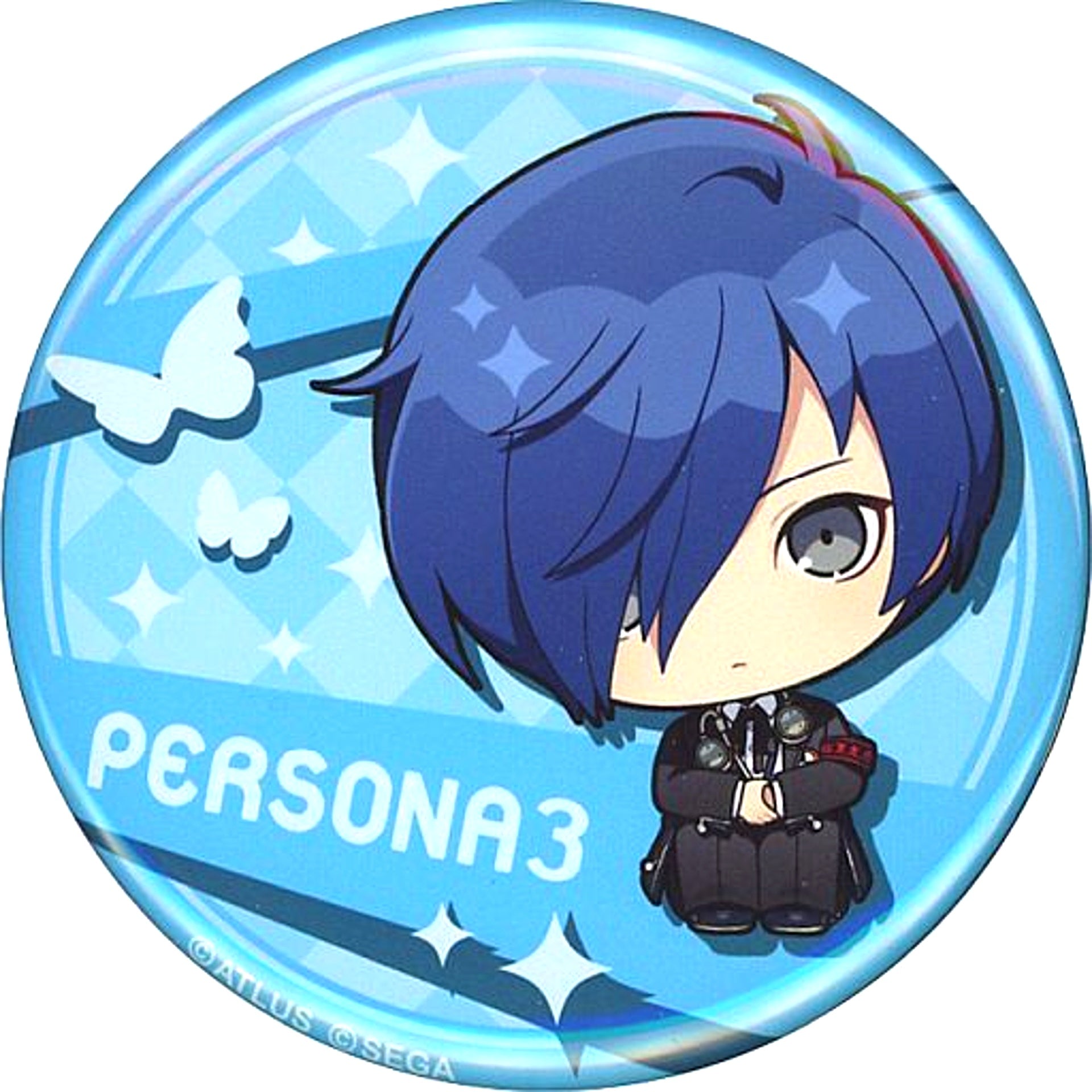Male Protagonist Persona 3 Yoiko chan Trading Button Persona 25th Anniversary POP UP SHOP in Marui [USED]