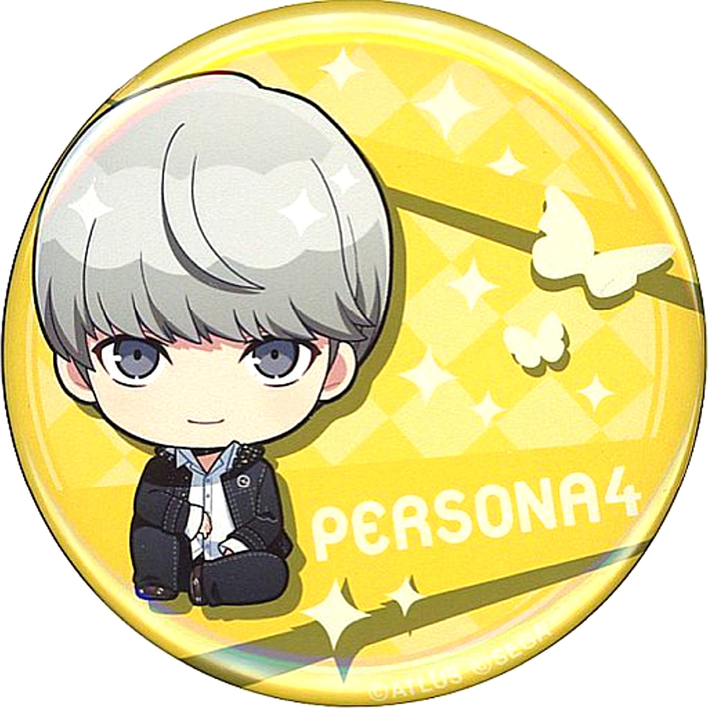 Protagonist Persona 4 Persona 25th Anniversary POP UP SHOP in Marui Yoiko-chan Trading Button [USED]