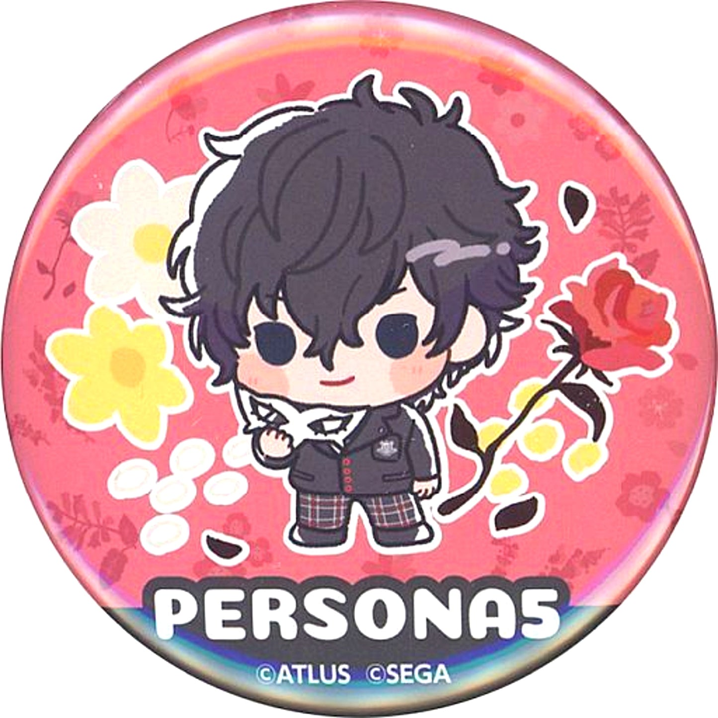 Protagonist Persona 5 Trading Button 25th Anniversary POP UP SHOP in Marui [USED]