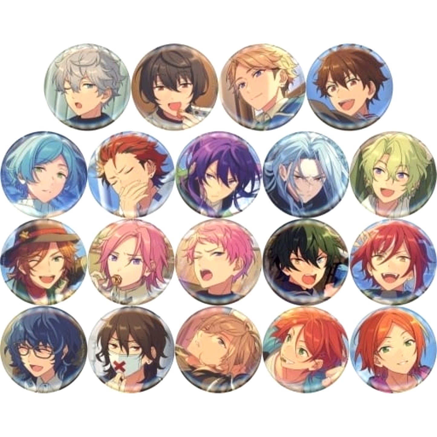 Ensemble Stars!! Sena Izumi & Others Evecolle Can Badge 2021 Summer Casual Side All 19 Types Set Buttons [USED]