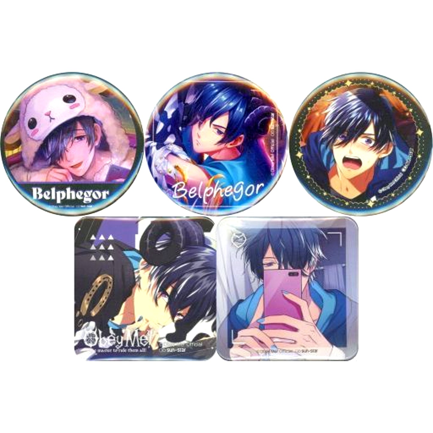 Belphegor Obey Me! Button Set Tower Records Limited [USED]