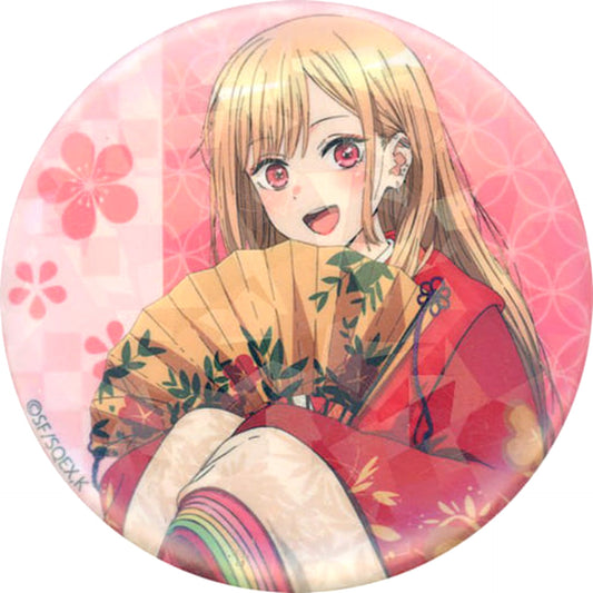 My Dress-Up Darling Marin Kitagawa Holo Kimono Trading Can Badge Pop Up Shop in Marui Limited Buttons [USED]