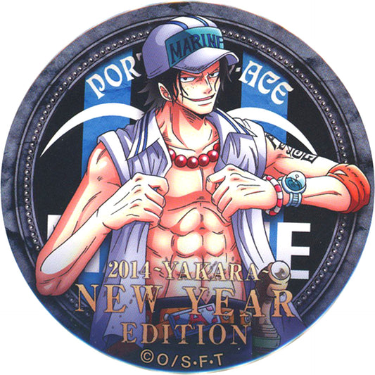 Portgas D. Ace One Piece Yakara Button Great Pirate Bag Ltd Ver. Great Pirate Bag 2014 Mugiwara Store Ltd [USED]