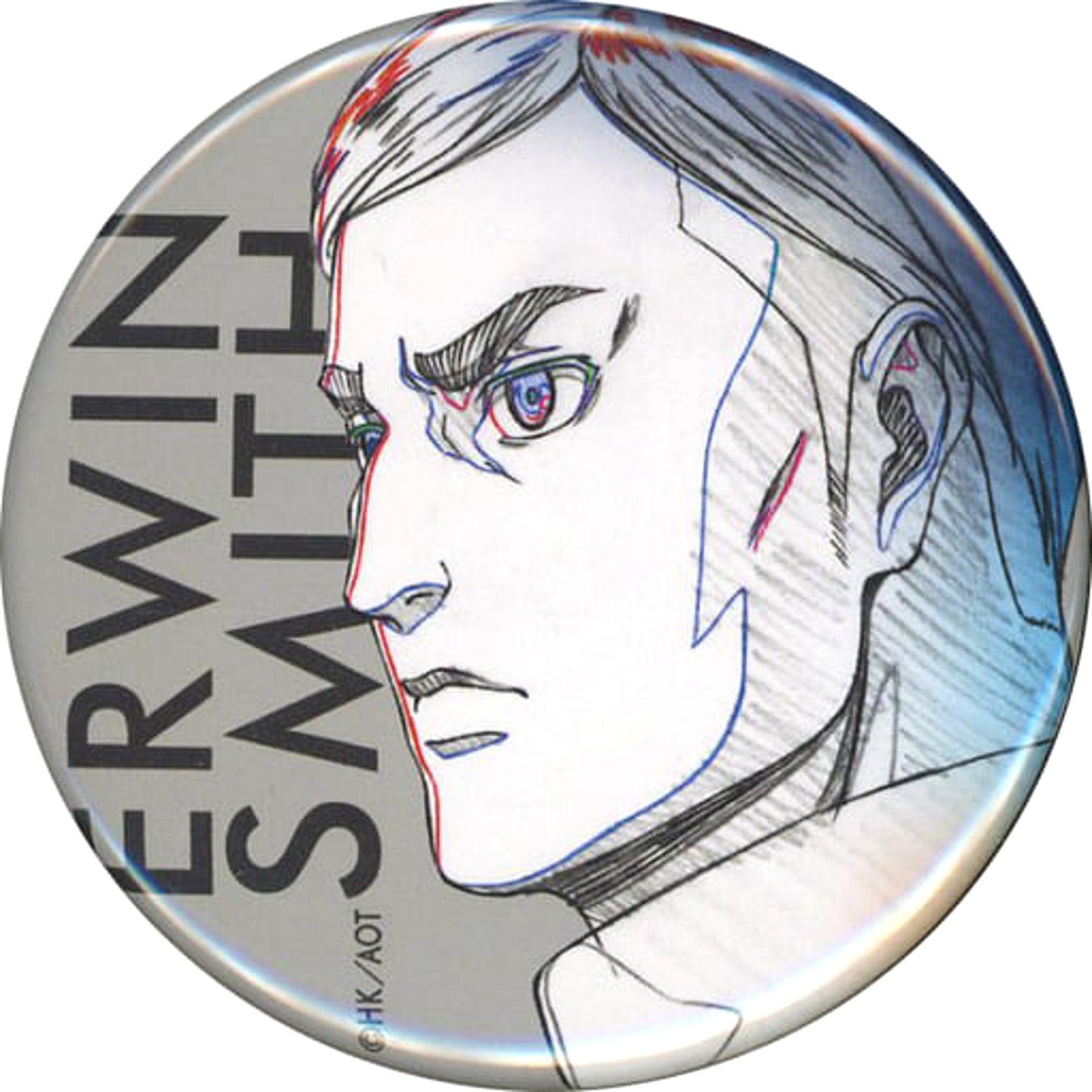 Attack on Titan Season 3 Erwin Smith WIT STUDIO Can Badge Collection A Buttons [USED]