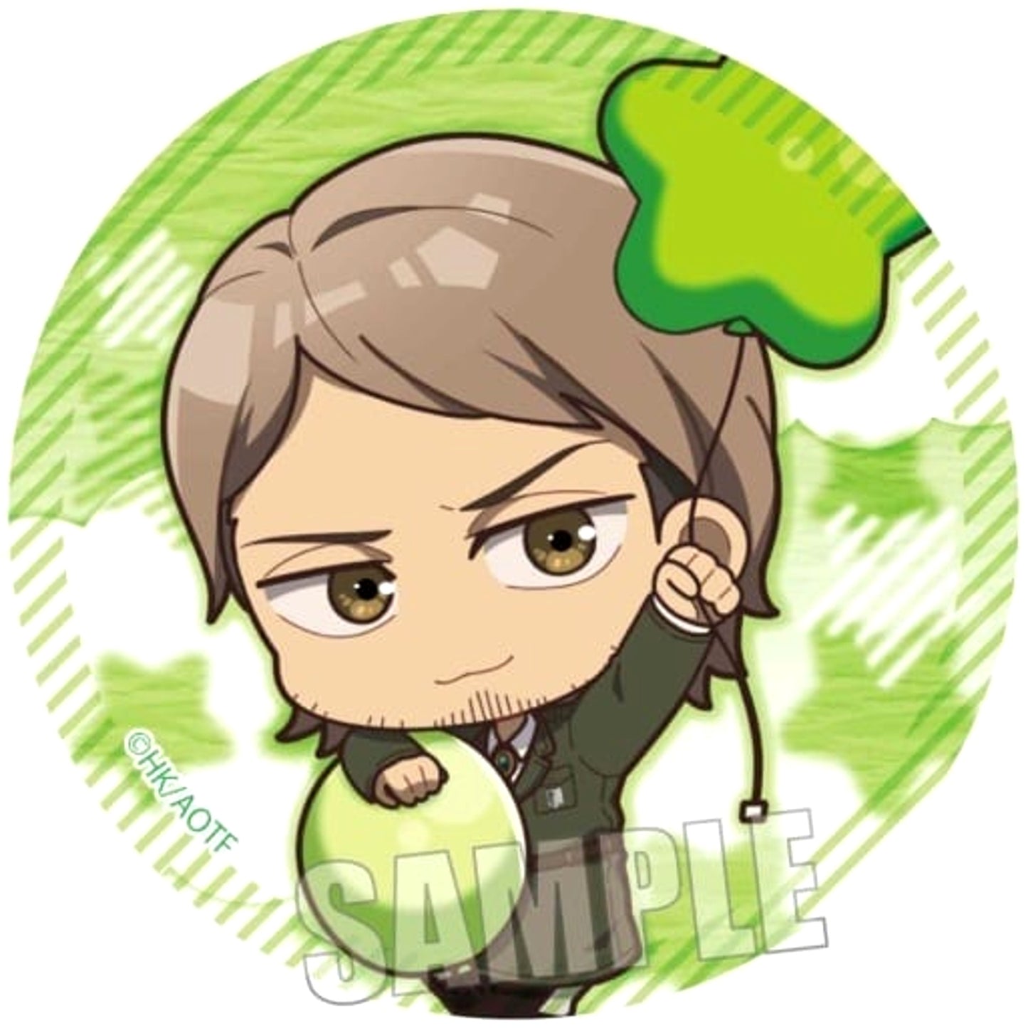 Attack on Titan Jean Kirstein Balloon Ver. Pukasshu Can Badge Balloon Ver. Buttons [USED]