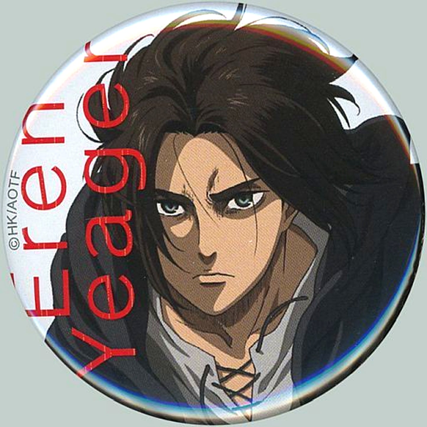 Eren Yeager Attack on Titan The Final Season Badge Collection General Copyright MAPPA 10th ANNIVERSARY Since 2011 in Animate Goods [USED]