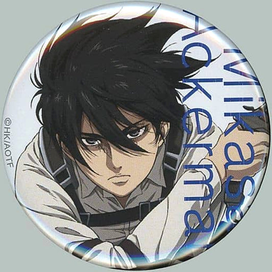 Attack on Titan The Final Season Mikasa Ackerman Can Badge Collection General Copyright Mappa 10th Anniversary Since2011 in animate Limited Buttons [USED]