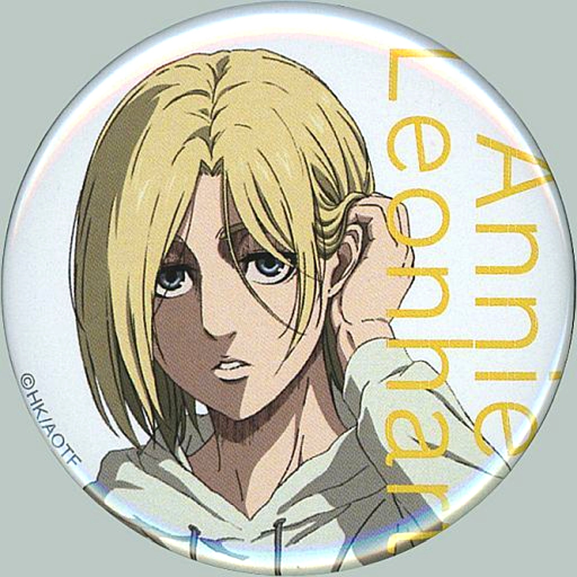 Annie Leonhart Attack on Titan The Final Season Badge Collection General Copyright MAPPA 10th ANNIVERSARY Since 2011 in Animate Goods [USED]