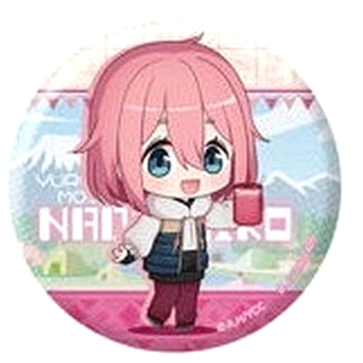 Nadeshiko Kagamihara A Laid-Back Camp Gashapon Kuji Assort 2 Button Prize C [USED]