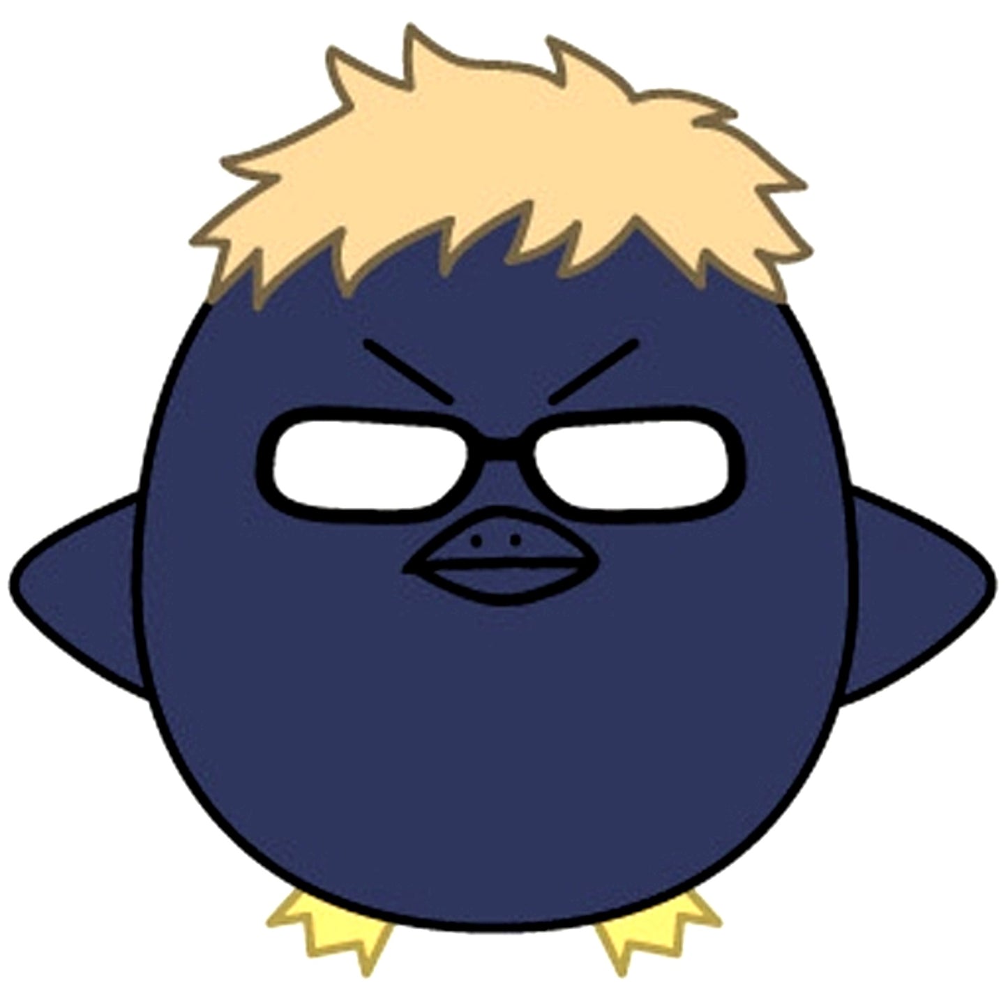Tsuki Crow Kei Tsukishima Haikyu!! Puchitto Badge Vol.2 [USED]