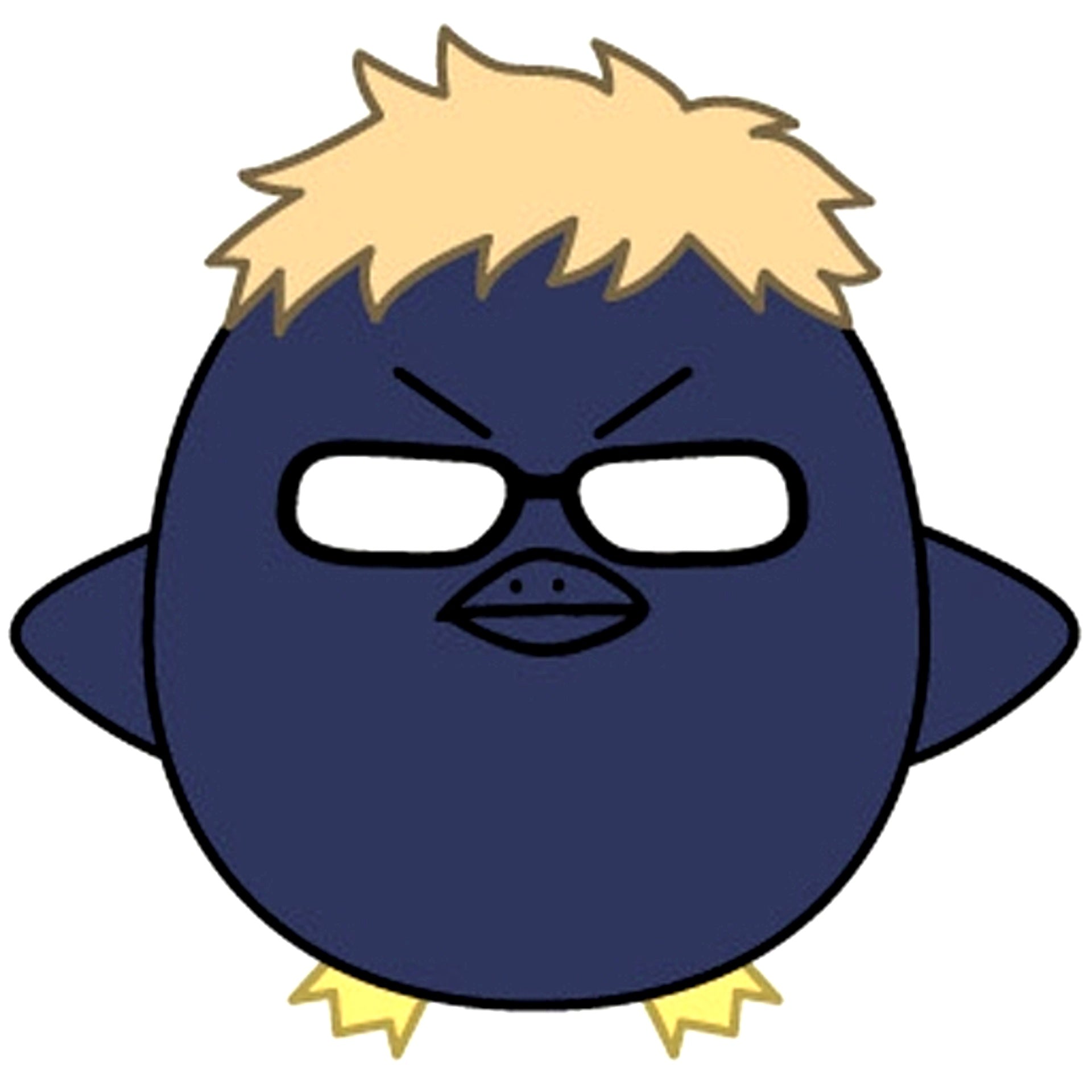 Tsuki Crow Kei Tsukishima Haikyu!! Puchitto Badge Vol.2 [USED]