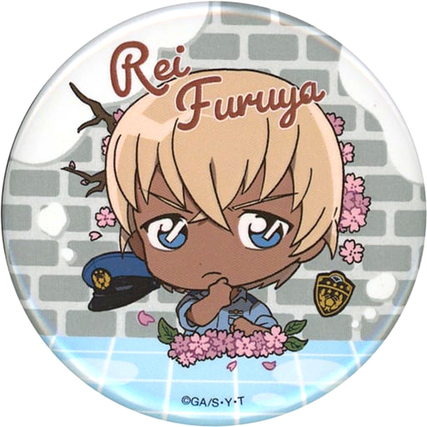 Rei Furuya Detective Conan Chara-tto Bouquet Trading Button Collection [USED]